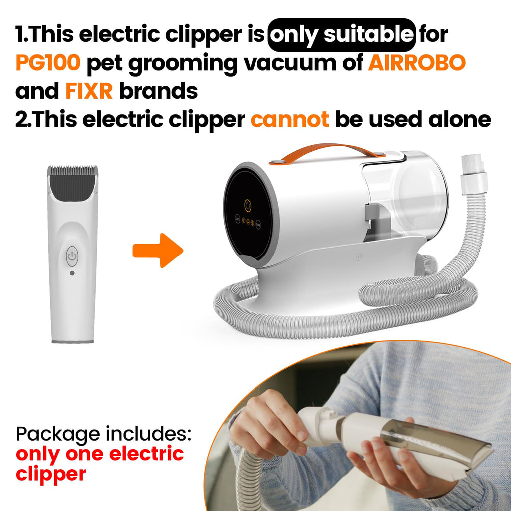 BOTLUXE PG100 Replacement Electric Clipper for Pet Grooming Kit and Vacuum for AIRROBO FIXR UBROBO