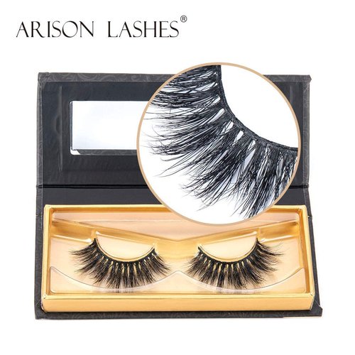 Arison Faux Mink Lashes Natural Look Fluffy Fake False Eyelashes 3d Wispy Lashes Long Lashes Bulk for Women (D006)