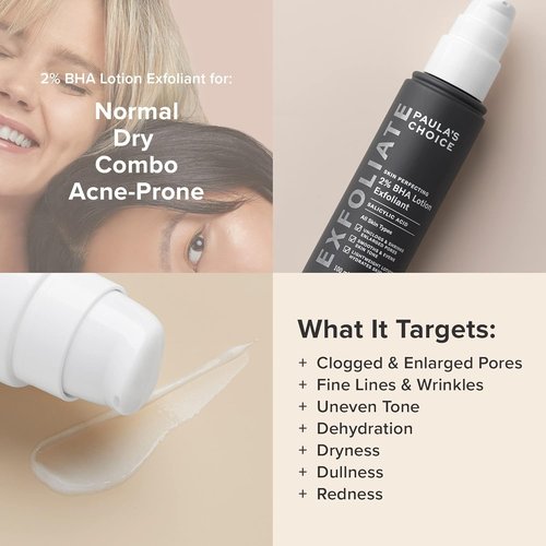 Paula's Choice Skin Perfecting 2% BHA Exfoliant - Salicylic Acid Treatment, 3.3 Ounce Bottle
