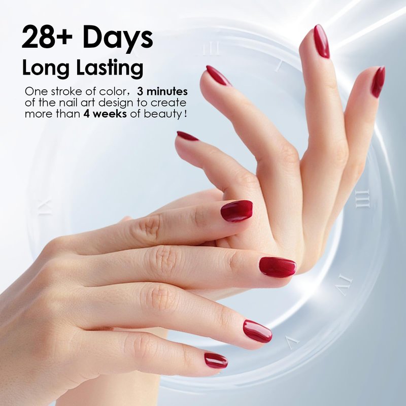 ZAVAYI 6 Colors Gel Nail Polish Set - Non-Toxic Soak Off Gel Nail Kit for UV/LED Light, Long Lasting & Easy to Apply, Salon & Home Use (Professional Nail Art Design)
