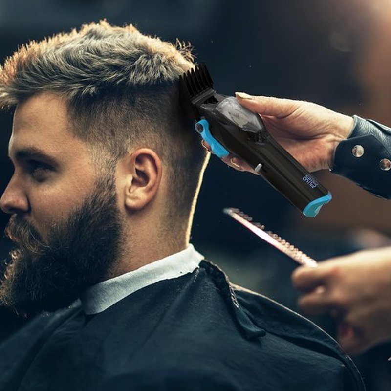 HUMMINGBIRD MK10 Pro Series Hair Clippers – 9,000 RPM Brushless Motor, DLC Blade, Cordless USB-C Rechargeable, Super Torque, Professional Barber Clippers, Haircut Kit, Includes Barber Cape & Comb