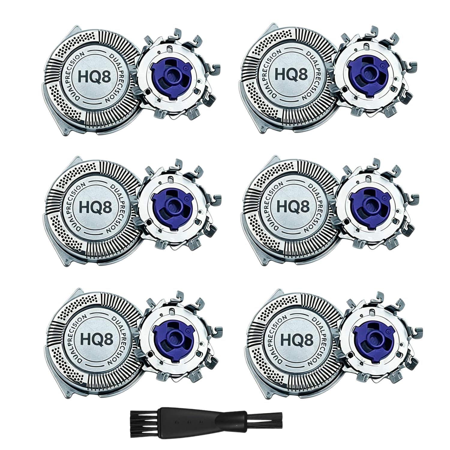 HQ8 Replacement Heads Compatible With Philips Norelco Hq8 Replacement Heads,New Upgraded Blades Compatible With Norelco Aquatec PT720 AT880 AT810 7310xl Etc Shavers Model