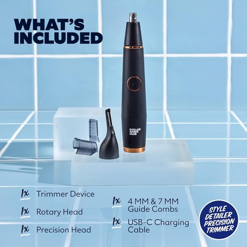 Dollar Shave Club | Precision Trimmer for Nose, Ears, Brows & Sideburns | Style Detailer