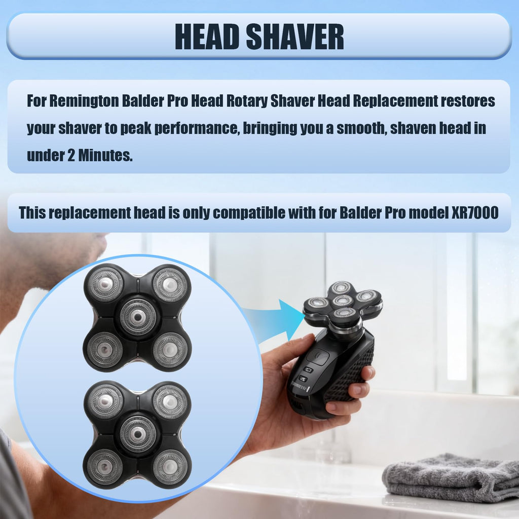 Gxcdizx 2-Pack Replacement Shaver Heads for Remington Pro Model XR7000, XR7100, XR7200