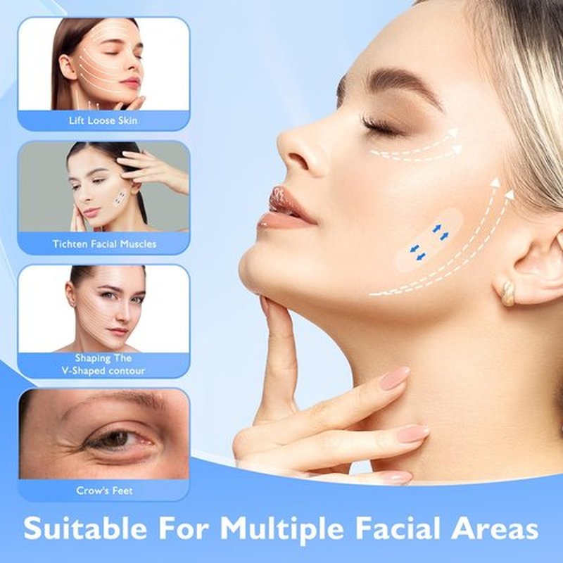 NBF Face Tape Lifting Invisible, Face Lift Tape Invisible for Sagging Skin, Instant Facelift Tapes for Women, Neck, Jowls Lifts Sagging Skin, Concealed Makeup Tape, Visible Results in Seconds-3GQ
