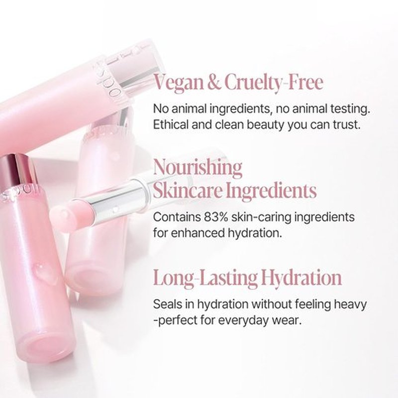 Espoir Bare Glow Lip Balm #2 Squeezed - Natural Sheer Color, Moisturizing & Nourishing | 0.1 oz Cruelty-Free Korean Makeup
