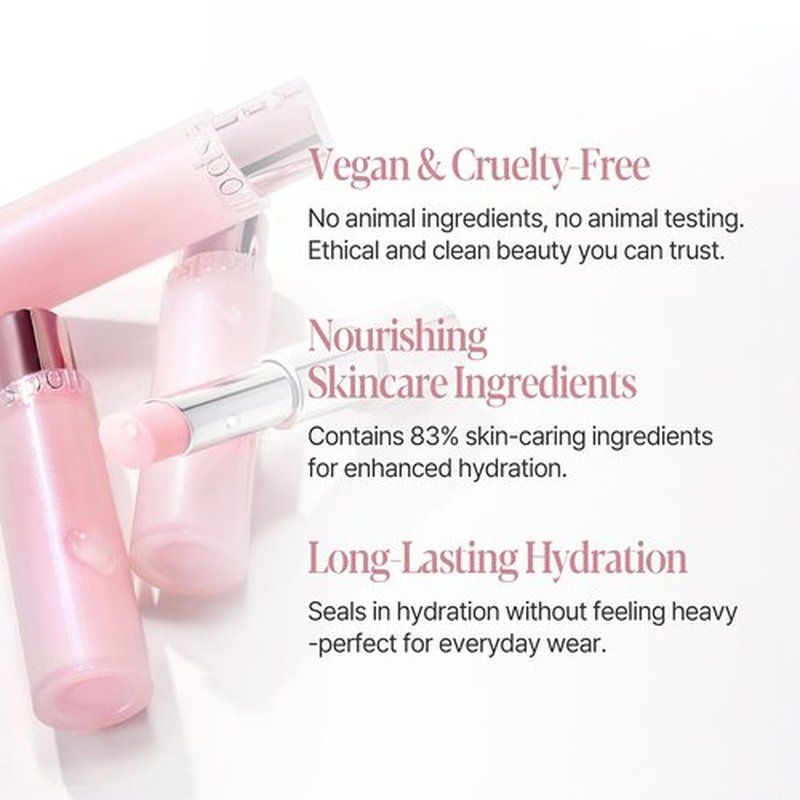 Espoir Bare Glow Lip Balm #5 Pinch Rose | Natural Sheer Color Moisturizing Lipstick, Comfortable Finish, Nourishing & Long-lasting Hydration, Cruelty-Free, Korean Makeup, 0.1 oz.
