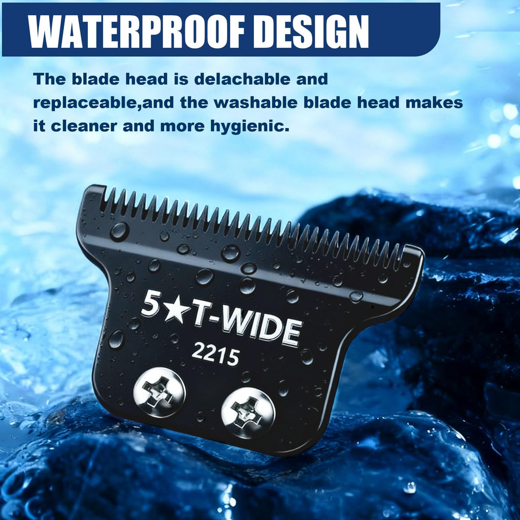 2215 Adjustable Replacement T Wide Blades Compatible with Wahl 5 Star Serise Detailer Li Trimmer 8081 and 8171 Models