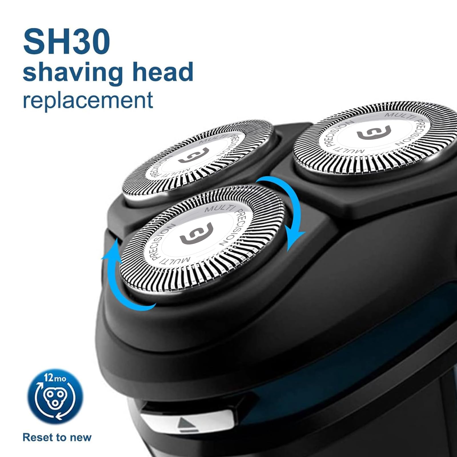 SH30 Replacement Heads for Philips Norelco 3000/2000/1000, 3 Pack