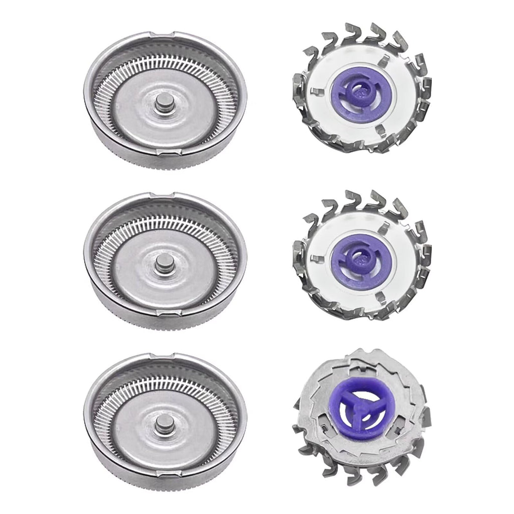 3 Pcs Replacement Shaver Head Shaver Blade for Philips Norelco 6948XL, 6947XL, 6945XL, 6940LC, 6900LC, 6863 PcsL, 6856XL, 6854XL
