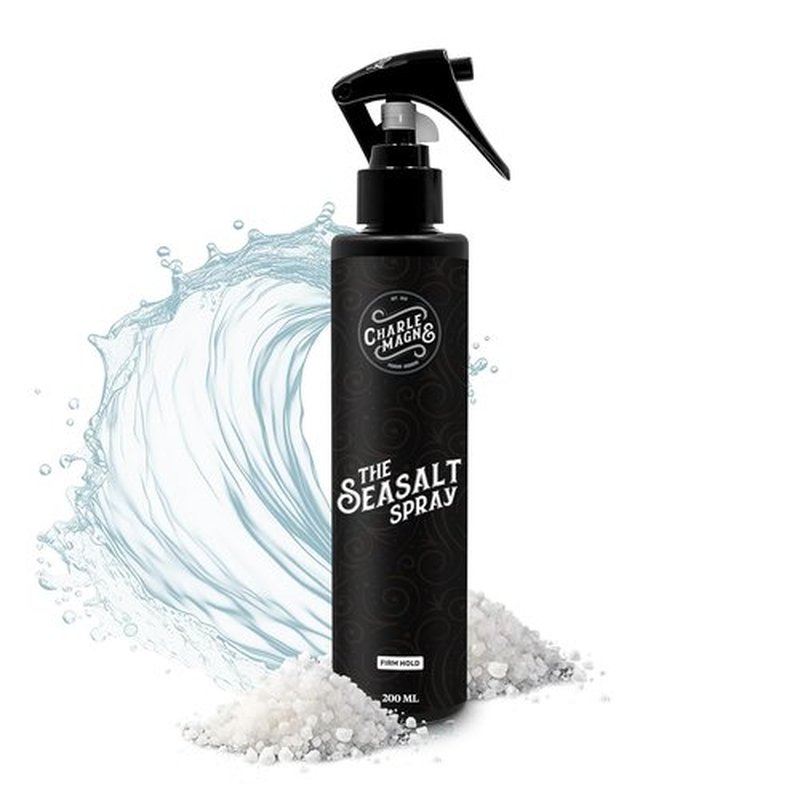 Charlemagne Sea Salt Spray for Men - Firm Hold & Matte Finish - 6.76 fl oz | Mediterranean Breeze Texture & Volume