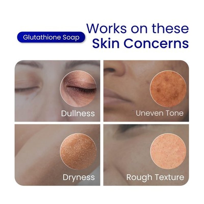 Relumins Glutathione Soap Bars – Deep Cleansing & Hydrating Soap for Smooth, Refreshed Skin – Gentle Exfoliating Formula for Face & Body – 5 x 150g Bars