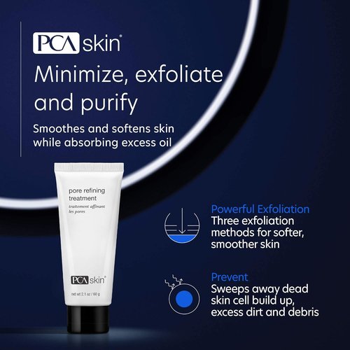 PCA SKIN Pore Refining Treatment - Exfoliate & Purify Skin with Clay, Mandelic Acid & Enzymes (2.1 oz)