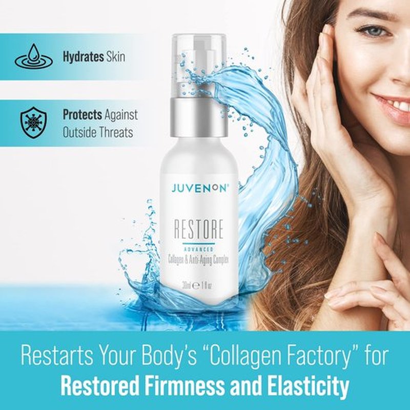 Juvenon Restore Advanced Collagen - Anti-Aging Complex for Fine Lines & Wrinkles | Premium Skincare
