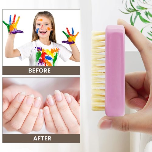 Nail Brush For Cleaning Fingernails - ZP Natural 2 Pack Wooden Cleaning Nail Scrub Brush, Versatile Fingernail Brush - Natural Materials Do Not Hurt The Hands Can Be Naturally Degradable