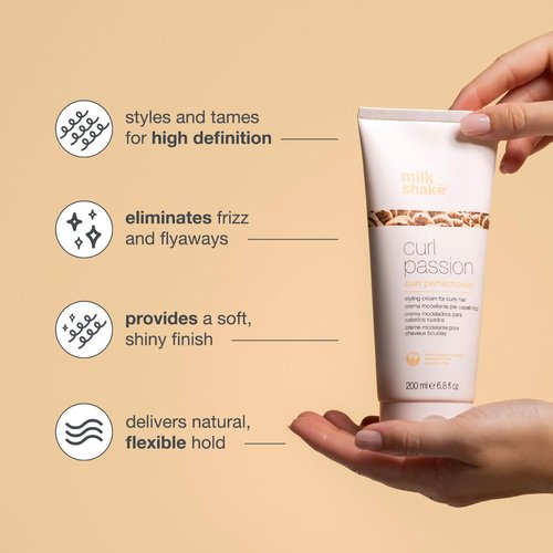milk_shake Curl Passion Perfectionist - Curl Defining Cream for Frizz Control | 6.8 fl oz (200 ml)