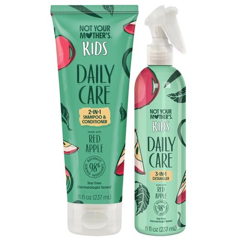 Not Your Mother's Kids Daily Care 2-In-1 Shampoo & Conditioner and 3-In-1 Detangler (2-Pack) - Hair Products for Kids - Ideal for All Hair Types