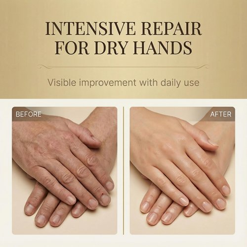 Collagen Hand Cream for Dry Cracked Hands, Anti-Aging & Firming Lotion with 10x Active Protein, Intensive Moisturizing Repair for Rough Skin & Fine Lines, Non-Greasy & Fast Absorbing, 2 PCS