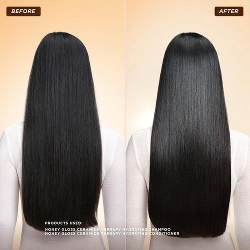 Gisou Honey Gloss Ceramide Therapy Hydrating Conditioner – Smooths, Detangles & Adds Shine with Mirsalehi Honey & Ceramides