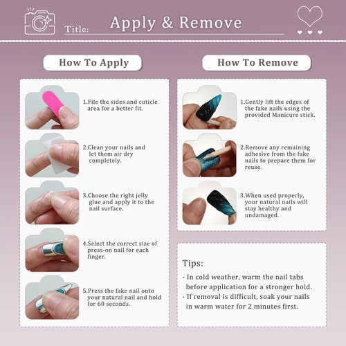 Hantyer Squoval Press On Nails, Handmade Soft Gel Nude Pink Glossy Fake Nails with Iridescent Glitter Sheen, Shimmer Jelly Design Full Cover Reusable False Nails 10PCS Kit (Size S)