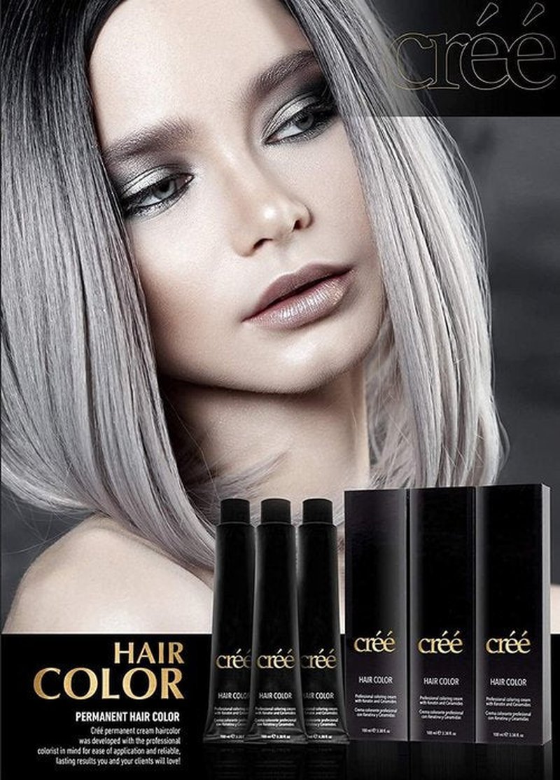 Cree Professional 8.1 - Light Ash Blond Permanent Hair Color - Long Lasting, Rich Vibrant - Gray Coverage 100ml - 3.4 fl.oz.