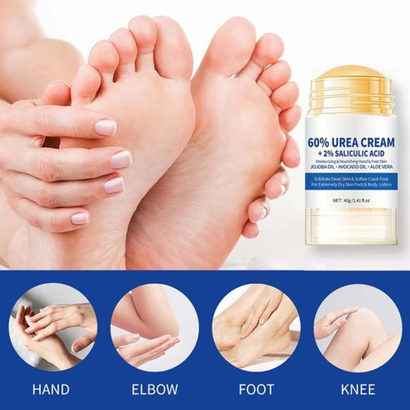 KTouler Roll On Urea Cream for Feet,Hydrating and Nourishing Foot Balm Stick,Foot Repair for Dry Skin and Rough Heels,Hands,Knees Skin Care Heel Treatment