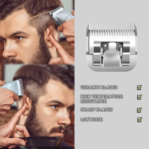 0A Detachable Replacement Ceramic Blades Set,Cut Length 3/64-Inch,compatible with Andis/oster Classic 76/Star-Teq/Power-Teq/A5 Clipper (2 Pack)