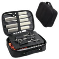 Barber Bag Hard Shell Barber Case, Clipper Case for Barbers with Shoulder Strap, Barber Travel Case Organizer for Clippers & Supplies, Hair Tool Bag Barber Accessories Storage, Black