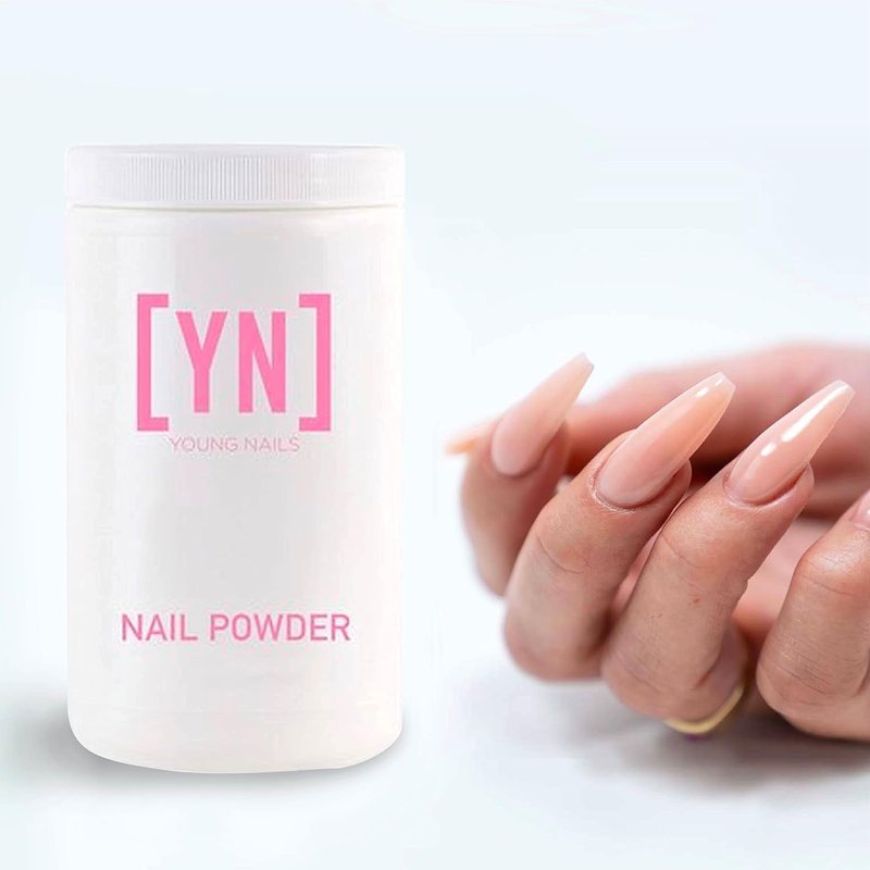 Young Nails Acrylic Core Powder - Professional Self-Leveling Nail Powder in Clear, Nude, and Pink | 660g
