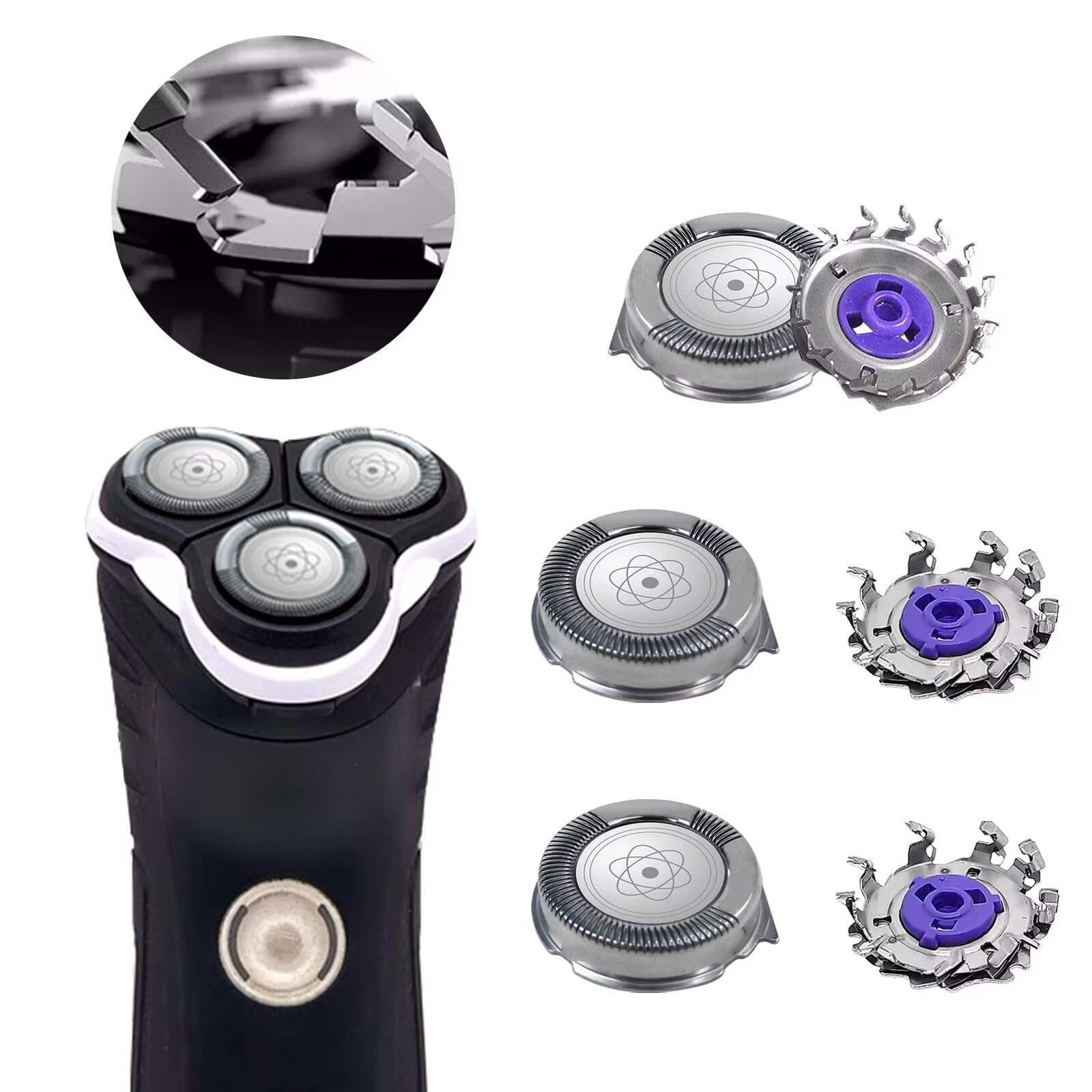 3 Pcs Electric Shaver Head For Phi&lips Norel&co 7310XL 7315XL 7325XL 7340XL 7345XL 7350XL