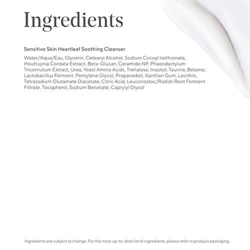 Murad Heartleaf Soothing Cleanser - Gentle Face Wash with Fermented Heartleaf & Ceramides for Sensitive Skin - 5 Fl Oz