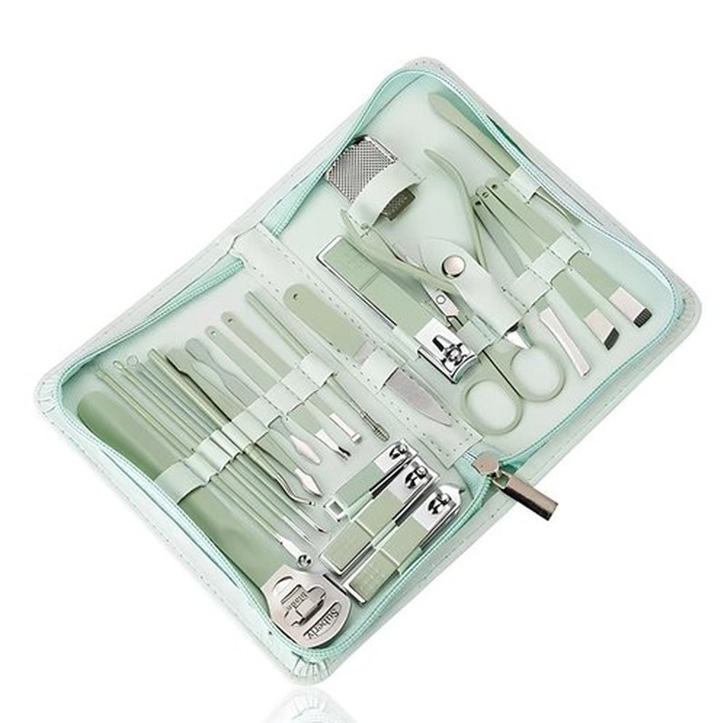 Professional Grooming Kit 22-Piece – Gift for Both Men and Women– Stainless Steel Manicure Kit for Men & Women, Nail Care Set with Pedicure Tools, Toe Nail Clippers, Travel Manicure Kit