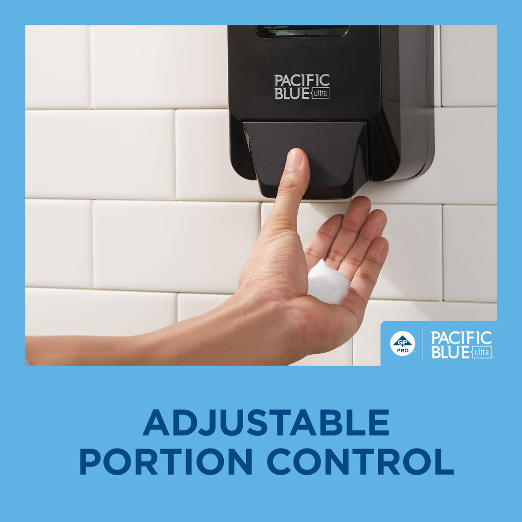 Georgia-Pacific (53057) Pacific Blue Ultra Manual Push Soap Dispenser, Wall Mounted, Easy to Install & Maintain