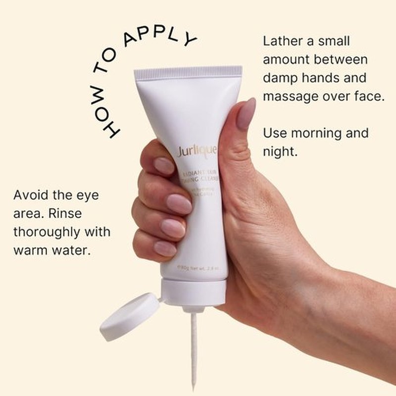 Jurlique Radiant Skin Foaming Cleanser - 2.8 fl oz | Gentle Facial Cleanser for All Skin Types