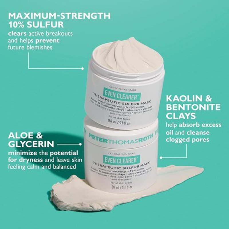 Peter Thomas Roth | Even Clearer™ Sulfur Mask - Deep Cleansing for Pore and Oil Control