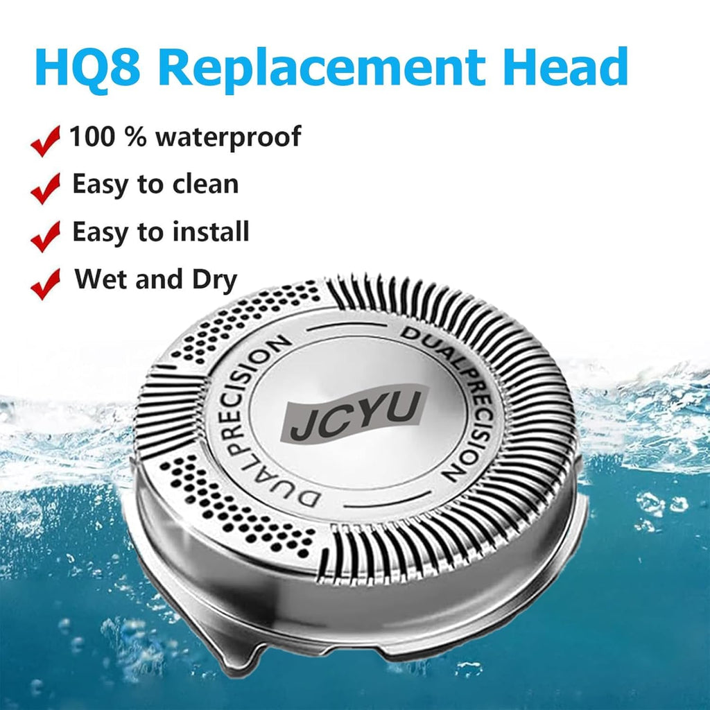 HQ8 Replacement Shaver Heads Compatible with Philips Norelco Aquatec, HQ8 Replacement Blades for Philips Electric Shaver PT720 AT880 At830 AT810