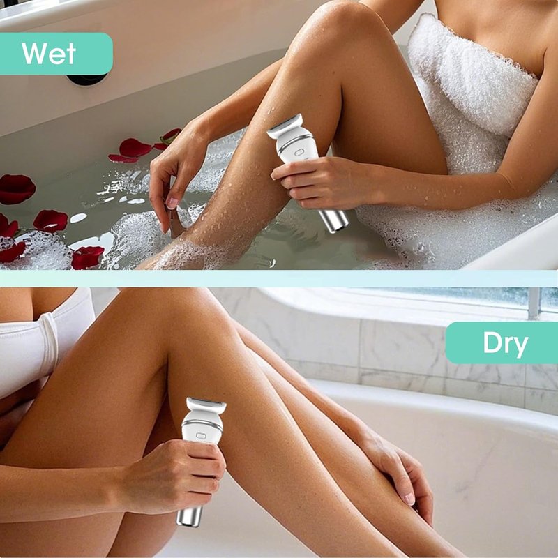 Zesuti Epilators | 2-in-1 Electric Hair Removal Razors for Women - Dual Head Bikini Trimmer & Facial Shaver