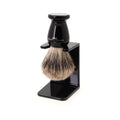 Edwin Jagger Best Badger Shaving Brush with Drip Stand, Imitation Ebony, Medium