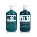 VERB Hydrate Shampoo & Conditioner Duo - Nourishes Dry, Frizzy Hair for Smoothness - Amber & Warm Jasmine Scent