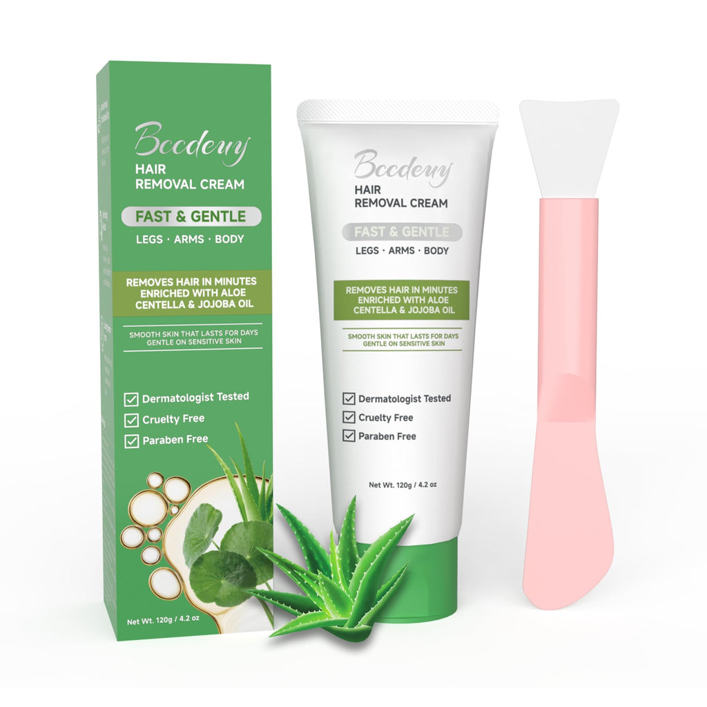 BCCDEUY Hair Removal Cream for Women, 5–7 Min Fine Hair, Legs Arms Bikini