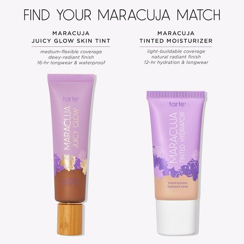 Tarte Maracuja Tinted Moisturizer - Lightweight Sheer Foundation with Hyaluronic Acid & Turmeric for Hydrated Skin | Vegan & Cruelty-Free
