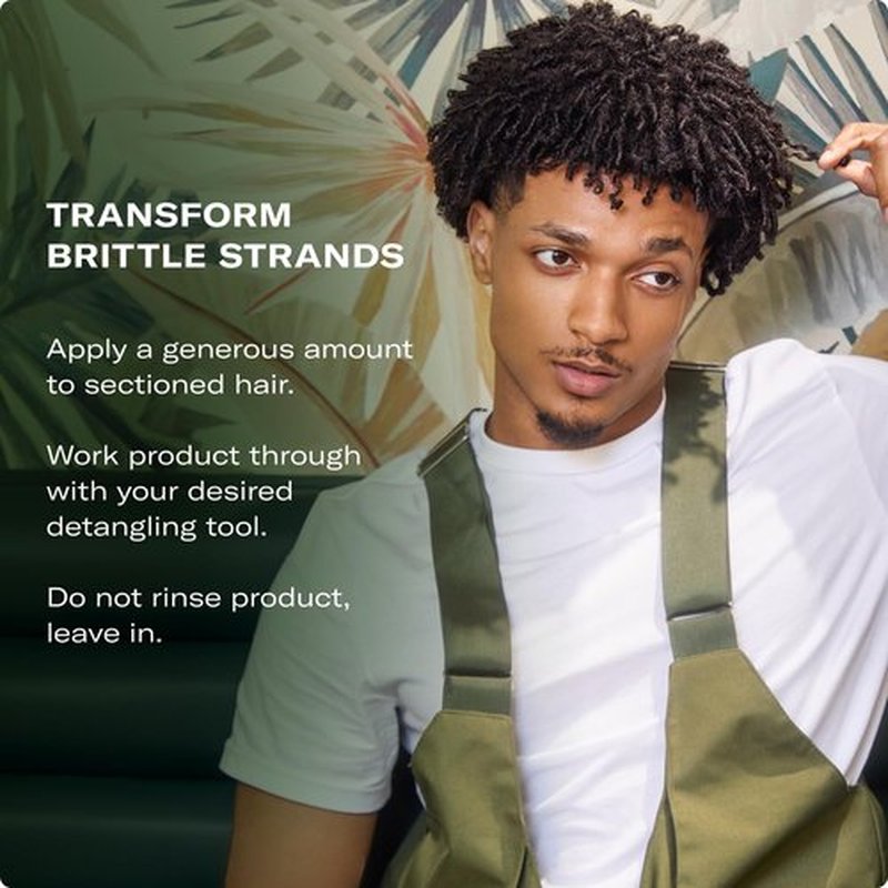Mielle Organics Rosemary Mint Leave-In Conditioner - Hydrating Curly Hair Moisturizer with Biotin (12 Oz)