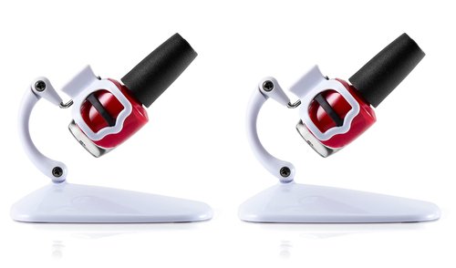 Grip & Tip Adjustable Nail Polish Holder – Nail Tools for Pedicure Kit, Manicure Painting Set and Nail Art Supplies, Nail Polish Organizer, Nail Polish Accessories 2 pk White