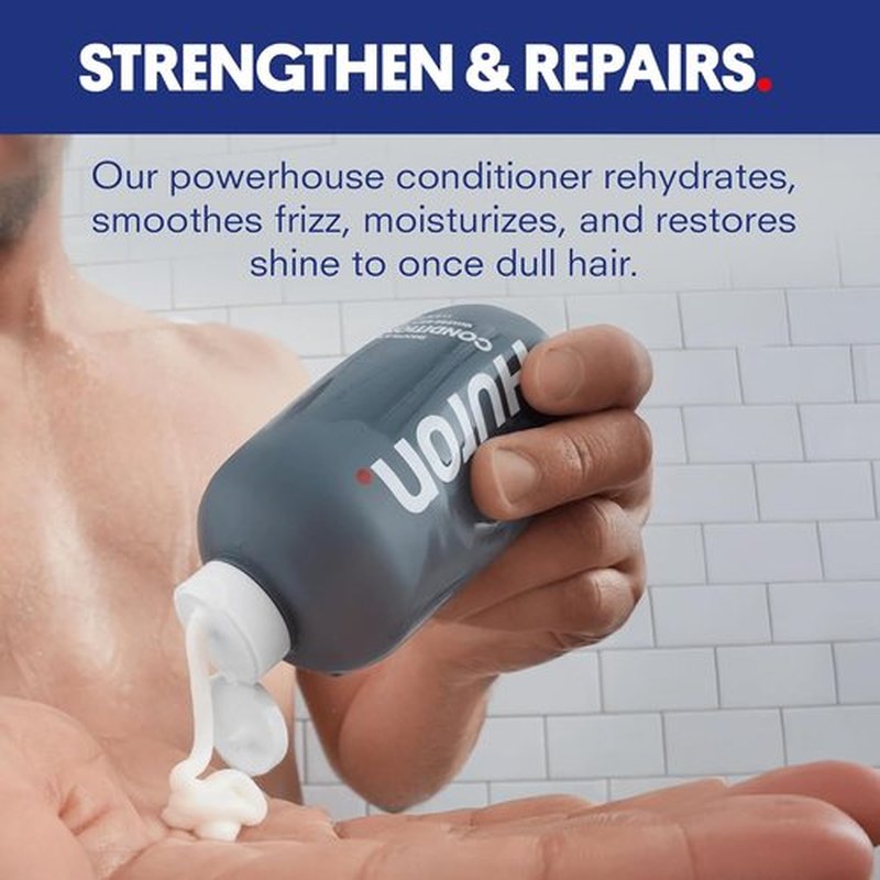 Huron Men’s Conditioner - Lightweight Hydration for Frizz-Free Hair - 100% Vegan & Cruelty-Free - 11.8 Fl Oz