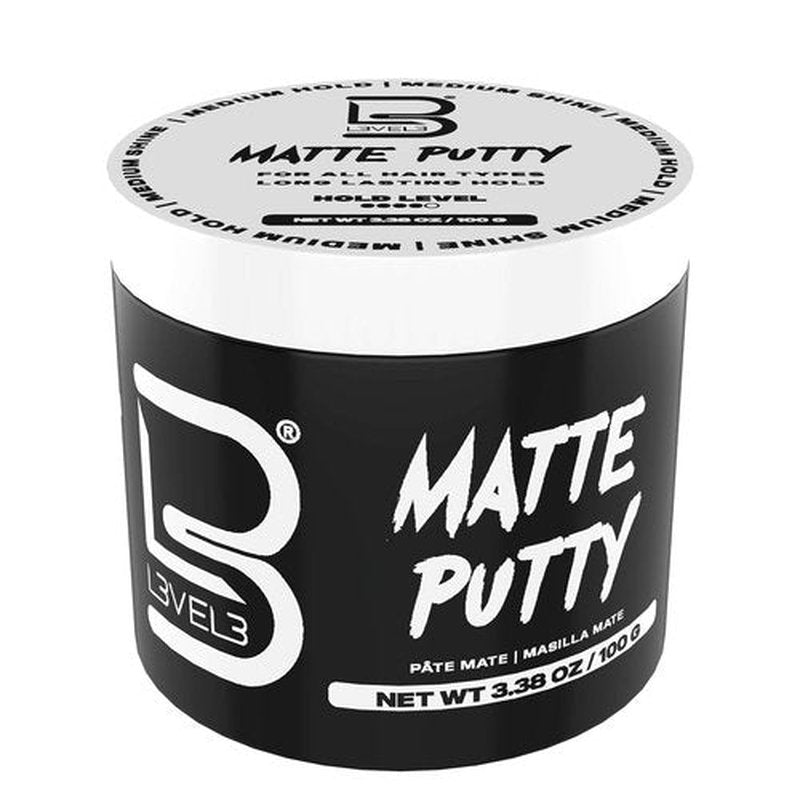 L3 Level 3 Matte Putty - Texturizing Hair Grooming Product for All - 3.5 Ounce Matte Finish
