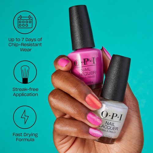 OPI Nail Lacquer - Classic Nail Polish in Yellow & Orange Shades | Fast Drying, Chip Resistant | 0.5 Fl Oz