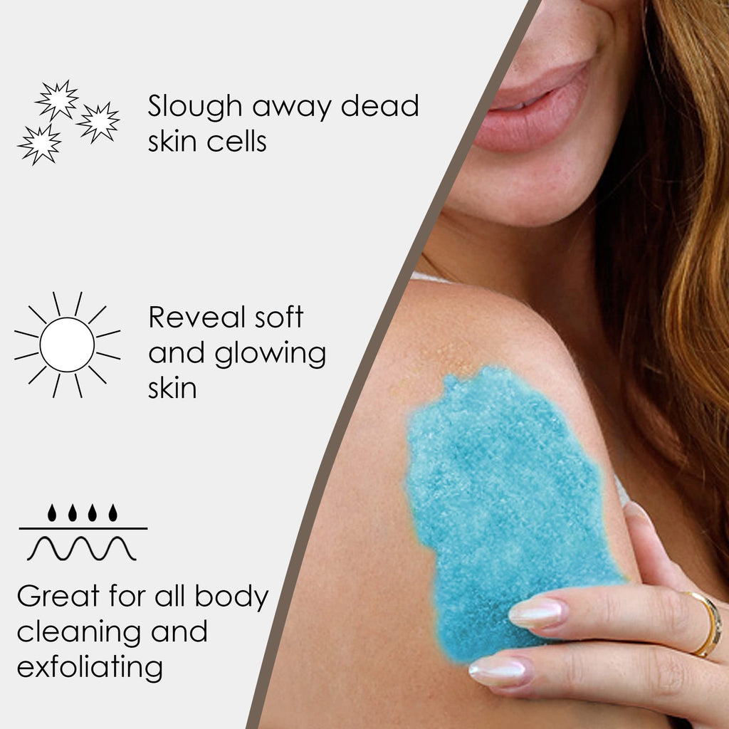 Primal Elements Sugar Scrub Slushie, Hydrate, Exfoliate, & Moisturizing Scrub for Hands, Body, and Face, (10 oz each) – Mermaid (Pack of 3)