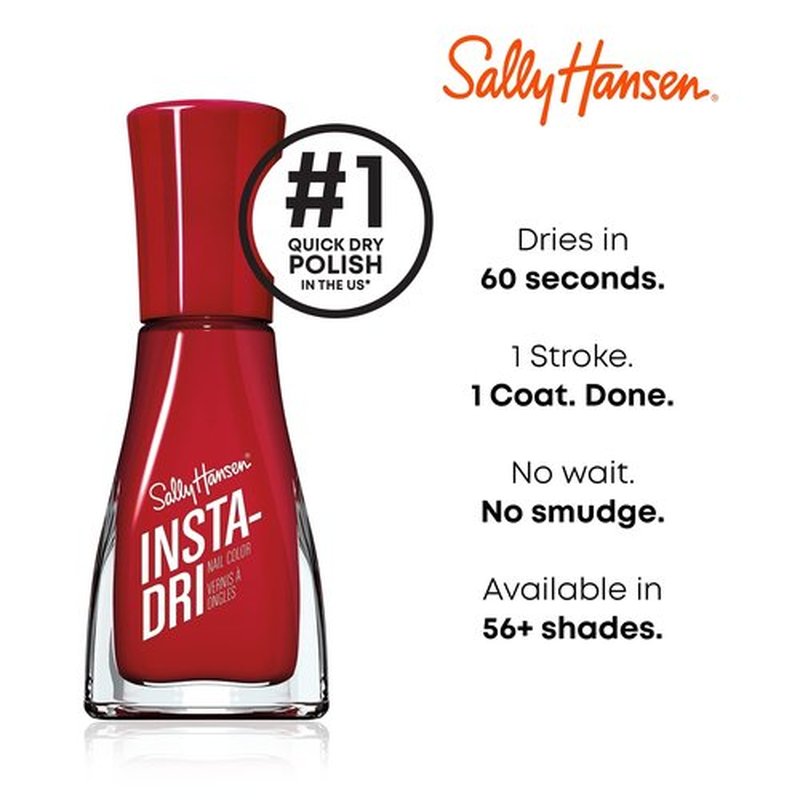 Sally Hansen Insta-Dri Nail Polish - City Chic Collection - Hurry Plum - 0.31 fl oz (Pack of 2)