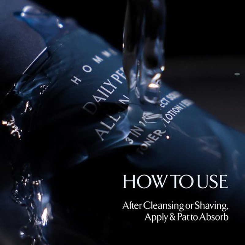 LA MUSE Homme Daily All-in-One Face Moisturizer for Men | 3-in-1 Toner, Lotion, Essence | Lightweight, Hydrating After-Shave Lotion for Oily & Sensitive Skin | Korean Skincare | Original Size