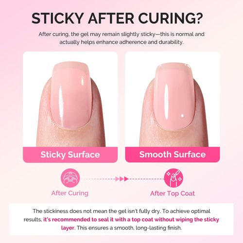 MelodySusie Builder Gel Nail Polish Set, Base Colors Nude Pink Clear 8 in 1 Nail Thickening Rubber Base Gel Polish,Soak Off UV Extension,Rhinestone Nail Glue in a Bottle Gift for Women 6 Colors